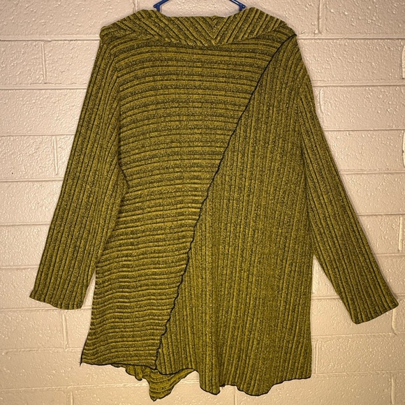 Ali miles  Mustard Ribbed Cowl Neck Sweater - Picture 2 of 7